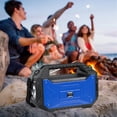 thumbnail image 2 of Qocolhg Portable Bluetooth Speaker with Solar Charge, Wireless Speaker Audio with Outdoor Emergency Flashlight, Longer Playtime Fun Party Light High Power Speaker for Indoor or Outdoor Use, Blue, 2 of 9