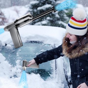 FHBVT Éventail de sèche-cheveux portable pour la poussière extérieure et Snow Removal Brushless Motor Fort Wind Power Léger Séchoir portatif pour voitures Garages et Camping Compact et écoénergétique
