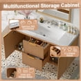 thumbnail image 4 of Meuble-lavabo de Rangement Moderne Mural, Bois, 4 of 23