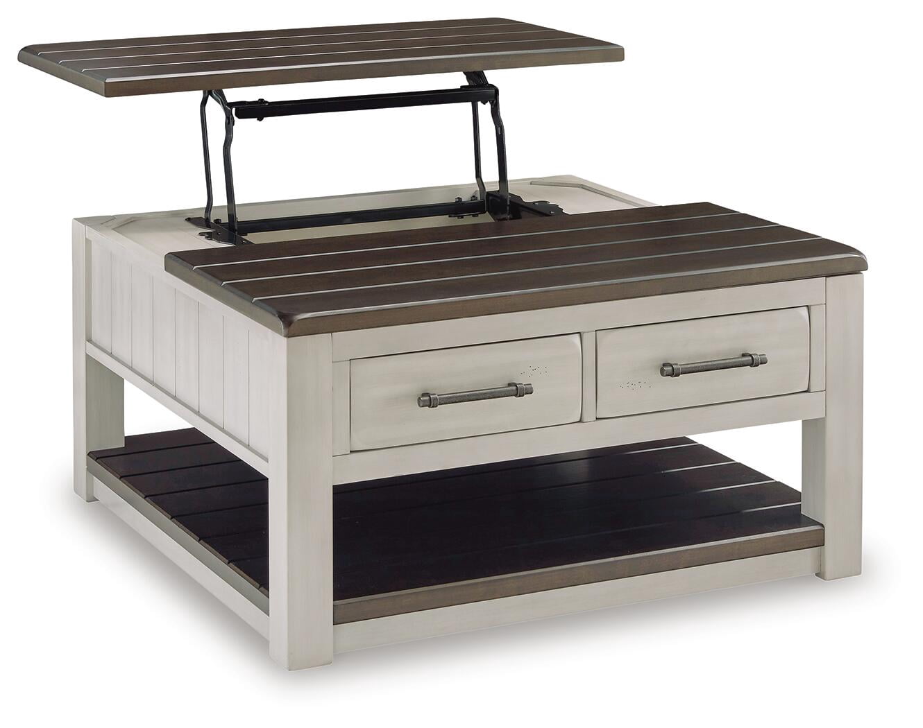Signature Design by Ashley Darborn Lift-Top Coffee Table, Gray & Brown