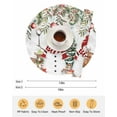 thumbnail image 6 of 15 Inch Round Placemats Set of 4, Grey Christmas Non Slip Heat Insulation PP Table Mats, Snowman Xmas Tree Elk Poinsettia Eucalyptus Washable Place Mats for Kitchen Dining Party Table Decor, 6 of 7