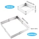 thumbnail image 3 of Kearding Molde de pastel cuadrado ajustable de acero inoxidable, molde telescópico para pastelería, herramienta para hornear, 1 ud. Herramientas y accesorios para hornear plata L Kearding HA5333-02B, 3 of 6