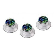 3Pcs Guitar Speed Control Knobs for 6mm (0.24 inch) Dia. Shaft Pots - Volume and Buttons Replacement Parts for Electric Guitar