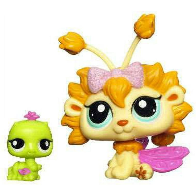 Littlest Pet Shop Glistening Garden Dandylion Fairy & Inchworm Figure 2-Pack