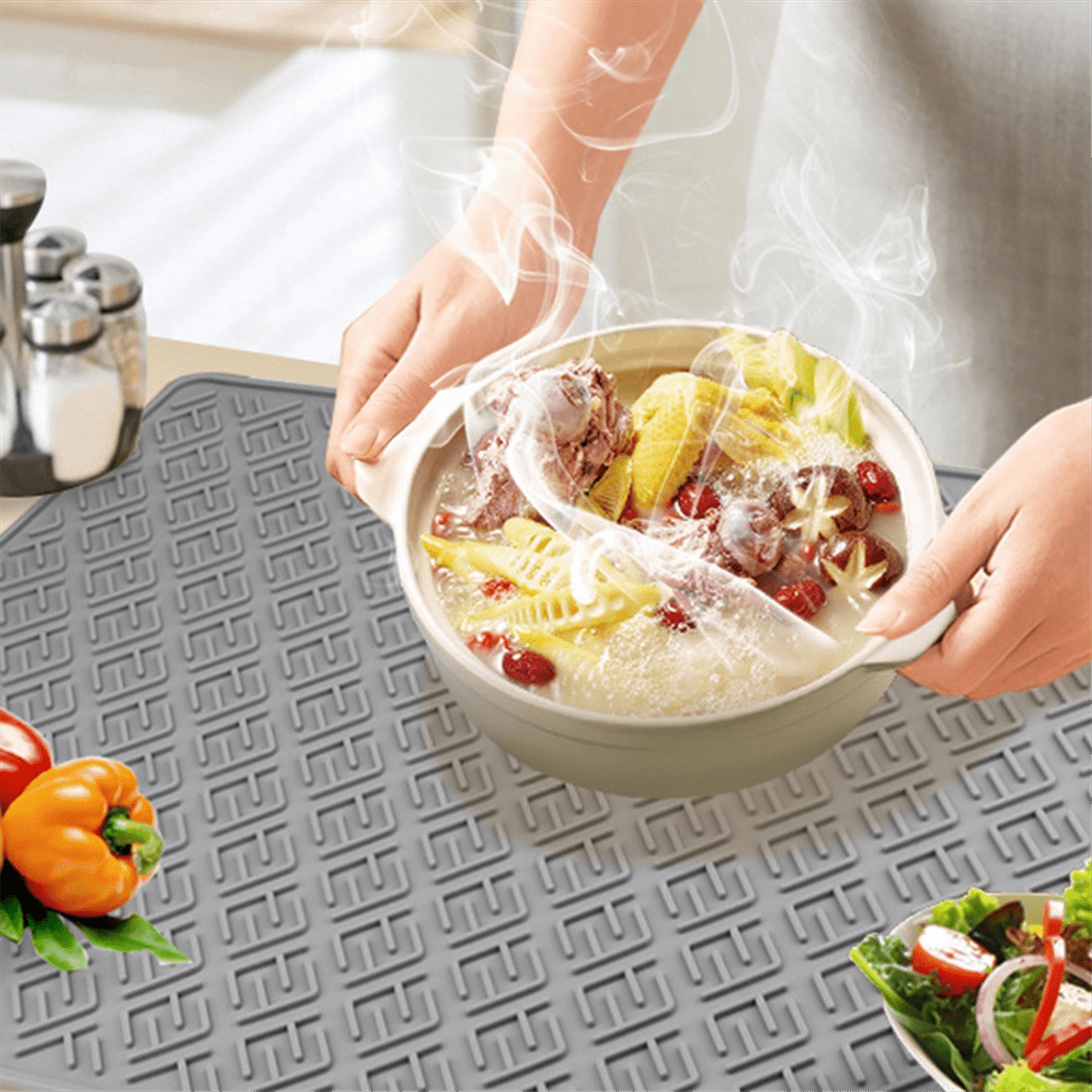 Dessous De Plat En Silicone Pour Plats Chauds, Dessous De