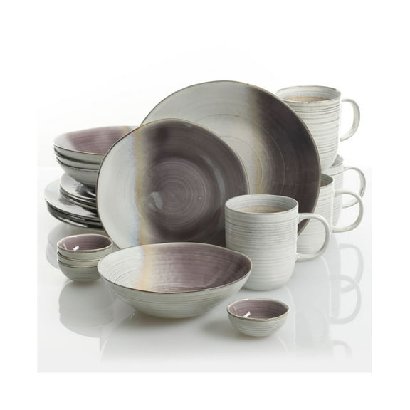 Gibson Laurie Gates Cravings by Chrissy Teigen Aubergine Blush 20-piece Dinnerware Set