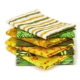 thumbnail image 3 of Soimoi 8 Pc Fat Quarter Bundle,Asian BatikPrint 18"x 22"DIY Patchwork-100% CottonPre-Cut Quilting Fabric Yellow & Green, 3 of 7