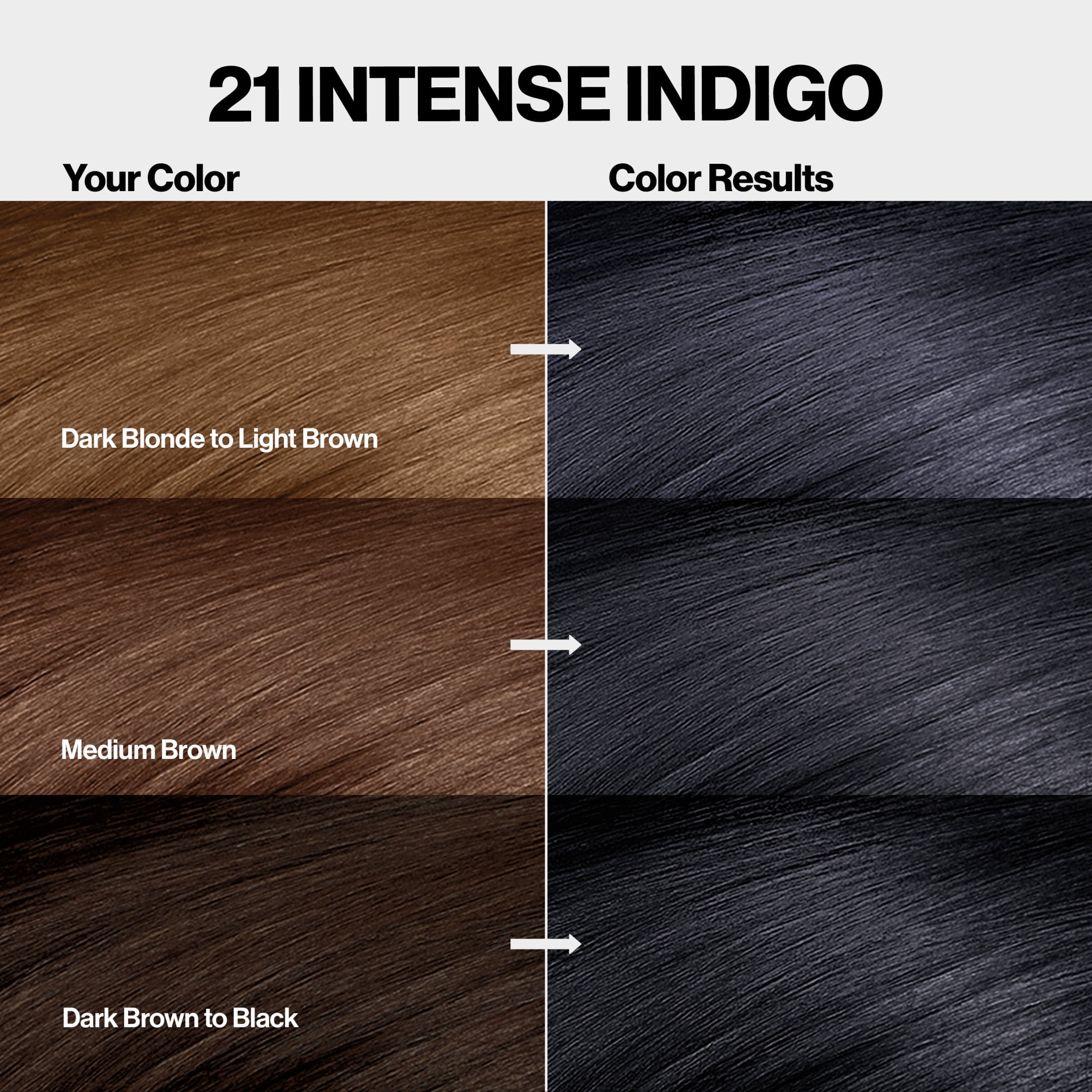 Revlon ColorSilk Permanent Hair Color, Bond Repair Complex, 21 Intense Indigo, 1 pack