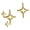 C, variant on 1 Pair Star Ear Studs Cool Style Solid Color Earrings Small Lightweight Anti-rust Anti-allergy Luster Colorfast Daily Earrings Holiday Gift