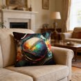 thumbnail image 1 of Fundas de cojín de lino para sofá y sala de estar – Fundas de almohada decorativas cuadradas de 45 cm con estampado de bolas, tejido de poliéster transpirable., 1 of 6