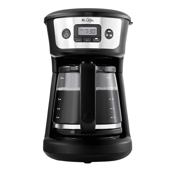 Cafetera Mr. Coffee 12 Tazas Programable Preparación Clásica Filtro Permanente Negra