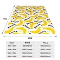 thumbnail image 3 of Fuzoiu Banana Fruit Print Ultra-Soft Micro Fleece Blanket,All Seasons Flannel Throw, Lightweight Blanket for Bed, Sofa, Couch, Movie Night, Camping, and Travel-50"x40", 3 of 7