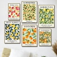 thumbnail image 2 of Cuadro sobre lienzo con diseño de fruta italiana de Santorini, póster nórdico con estampado de limón y naranja de Sorrento, para decoración del hogar y la cocina, 2 of 5