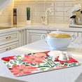 thumbnail image 6 of Dish Drying Mat for Kitchen Counter, Pink Red Poinsettia Christmas Flowers Microfiber Kitchen Dish Mat Super Absorbent Dish Drainer Mat Heat-resistant Kitchen Counter Mat, 18x24 Inch, 6 of 7