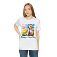 thumbnail image 6 of Unisex Jersey Short Sleeve Streetwear Bella Canvas T-Shirt Happy Paw Day, 6 of 12