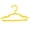 Yellow, variant on CJiaWei Kids Hanger Pants Clip Plastic Kids Hanger Drying Clothes Rack Baby Color Thickened Plastic Baby Hanger