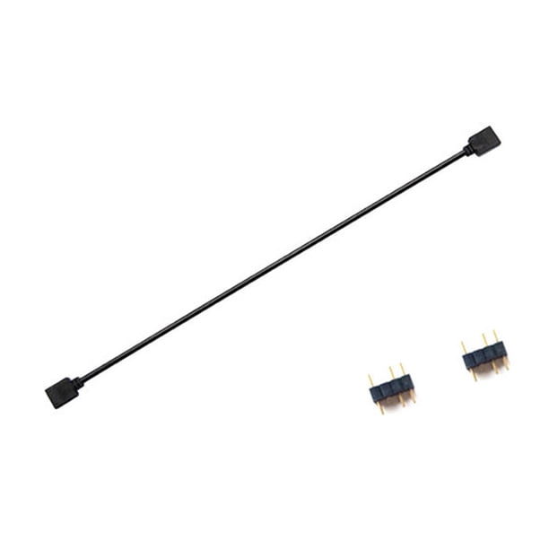 Cable Extensión AURA RGB Placa Base 1 A 1 30 Cm para ASUS/MSI/ASROCK (5 V 3 Pines)