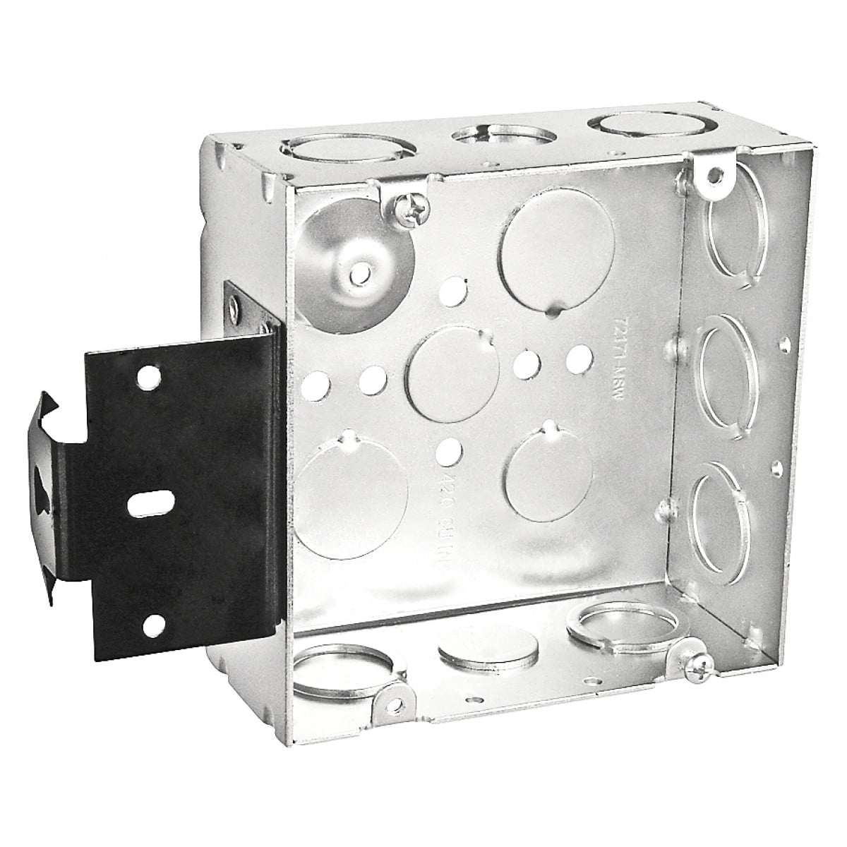 5 Pcs, .0625 Galvanized Steel 411/16 Welded Junction Box, 21/8 In