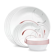 (2 pack) Corelle Splendor 12-Piece Glass Dinnerware Set (Service for 4)