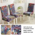 thumbnail image 5 of Set of 4 Stretch Dining Chair Covers, Bohemian Style Polyester Slipcovers Featuring Retro, Vintage, Nordic Style, Tribal Style, Rustic, Artistic Patterns, Washable and Removable, 5 of 6