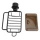 thumbnail image 1 of Faucet Sponge Holder, Multifunctional Kitchen Sink Organizer, Hanging Drain Rack Over Faucet, Right Side, Black, 1 of 4