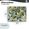 thumbnail image 4 of Stupell Industries French Country Summer Citrus Tree Gray Framed Giclee Art, 20 x 16, by June Erica Vess, 4 of 8