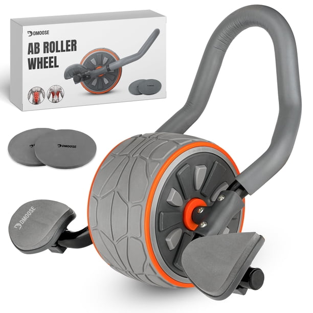 Ab Roller Wheel dMoose Fitness con soporte para codos y 2 rodilleras