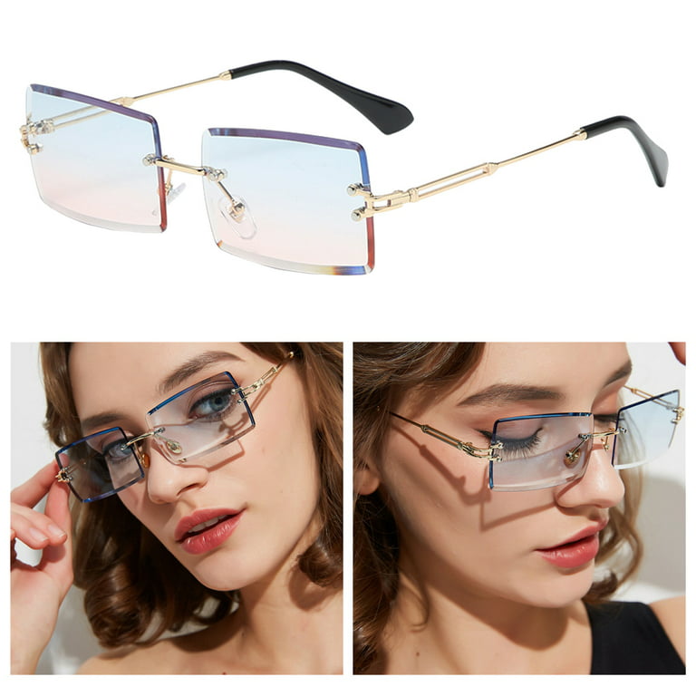  Ovida Rectangle Sunglasses for Women Men Trendy Vintage Sunglasses  Square Frame y2k Glasses UV 400 Protection : Clothing, Shoes & Jewelry