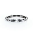 thumbnail image 3 of JeenMata Half-Eternity 0.15 Carat Round Shape Diamond Pave Infinity Wedding Band in 10K Black Gold, 3 of 7