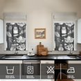 thumbnail image 2 of Vintage Kitchen Food Cooking Chef Tier Cafe Curtains for Bathroom Living RV Rod Pocket Window Drapes 36 Inch 2 Panels Set 28"x36" 2 Panels Window Treatment Tiers, 2 of 4