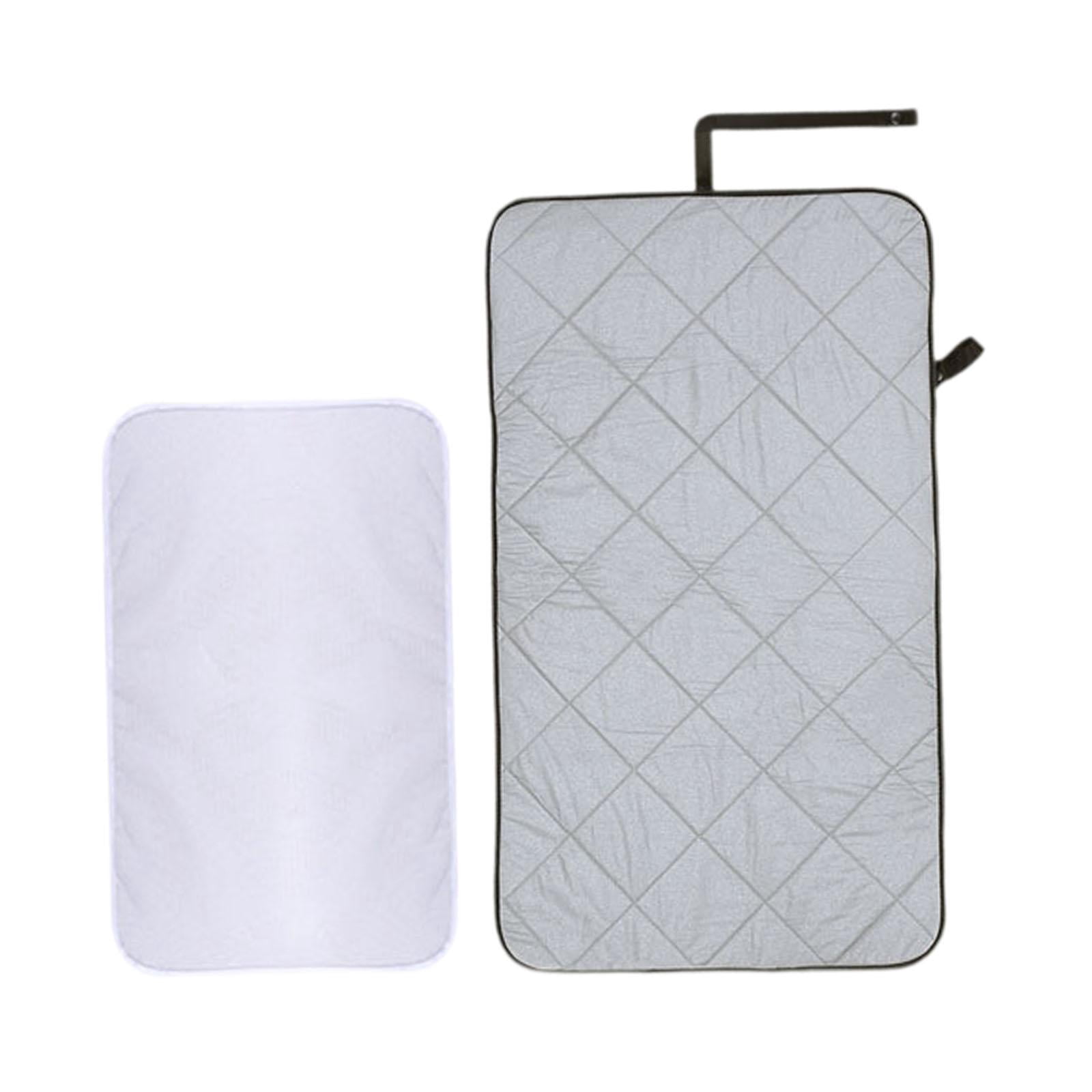 TISHITA Portable Ironing Mat Press Pad Foldable Premium Easy to Use Hanging Ironing Board Steamer Pad for Travel Dormitory Countertop