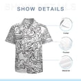 thumbnail image 7 of High Quality Hawaiian Shirts for Men Short Sleeve Aloha Beach Shirt Floral Summer Casual Button Down Shirts Blouses 6YMD7R, 7 of 7