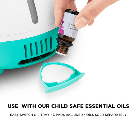 LittleHippo - LittleHippo- WISPI .5 Gal Ultrasonic Cool Mist Humidifier with Diffuser and Night Light - WHITE