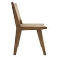 thumbnail image 4 of Modway Saoirse Woven Rope Wood Dining Side Chair in Walnut Natural, 4 of 10