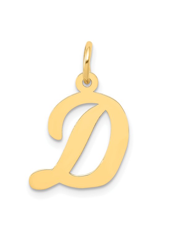 Beautiful 14k Medium Script Initial D Charm