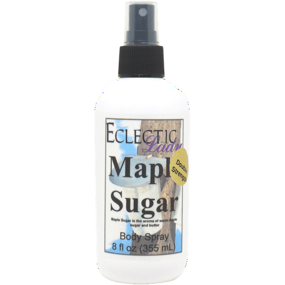 Maple Sugar Body Spray, Eclectic Lady, Hydrating Mist, Unisex (Double Strength), 16 oz