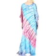 thumbnail image 2 of Sakkas Catia Women's Boho Casual Long Maxi Caftan Dress Kaftan Cover-up LougeWear - 1-Pink - One Size, 2 of 5