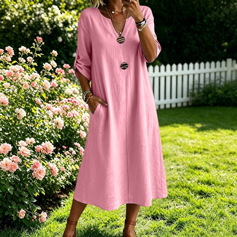fitted calf length dresses Long Sleeve Calf Length Cocktail Dress Missacc Cabernet Cocktail Dresses  A-Line 3/4 Sleeves Tea-