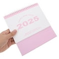 thumbnail image 3 of LULULION Pink Standing Desk Calendar 2025 Monthly Planner Portable Flip Calendar for Office, 3 of 8