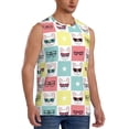 thumbnail image 2 of Uemuo Cute French Bulldog Pattern Men's Sleeveless T-Shirt,Muscle Athletic Tank Top, Moisture-wicking Quick-dry Breathable Classic Tee Top for Gym Run Outdoor Sports-3X-Large, 2 of 8