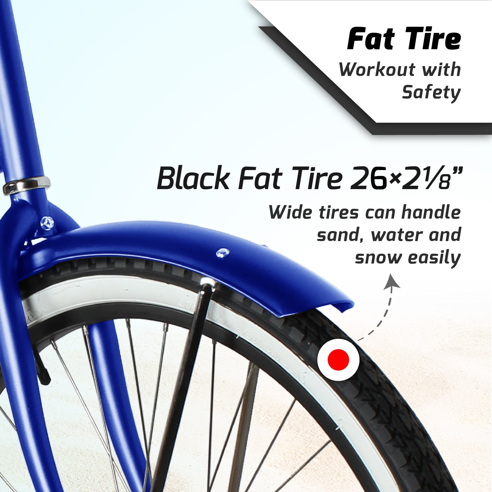 Tracer Taha 26 Inch Beach Cruiser Bikes Single Speed with