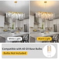 thumbnail image 4 of Modern Led Crystal Chandelier Branches for Dining Room Art Pendant Lamp Villa Hall Hanging Home Decor Lighting Fixture My Lux Decor Round, 4 of 10