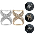 thumbnail image 3 of Miangastore 2pcs Rhinestone Scarf Clips Shawl Buckle Clasps Scarf Rings Fashion Clothing Jewelry, 3 of 8