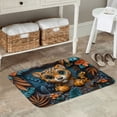 thumbnail image 7 of Pofeuu Playful Leopard Art Print Flannel Doormats Rug16"x24"Rug Washable Doormats Indoor Outdoor Rugs for Layered Front Door Mats, Porch, Kitchen, Entryway, 7 of 7