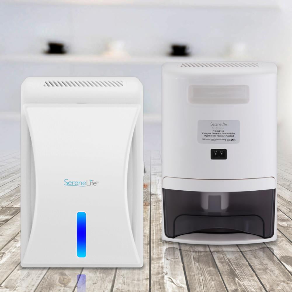 SereneLife PDUMID35.5 - Compact Electronic Dehumidifier, Mini Moisture Control