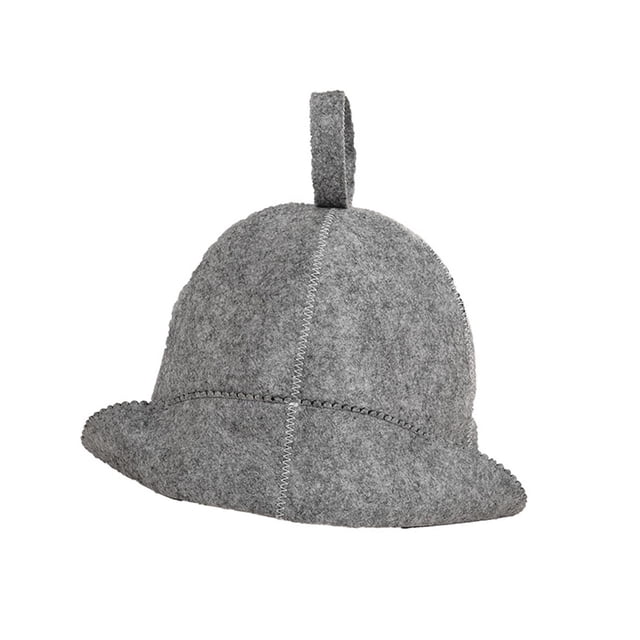 Sauna Cap, Head Protection Cap, Versatile, Durable, 13.8" x 9", Comfortable Grey