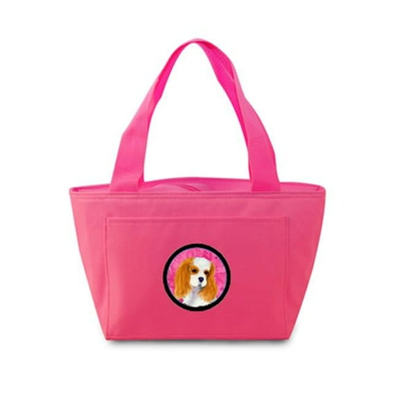 Pink French Bulldog Zippered Insulated School Washable And Stylish Lunch Bag Cooler