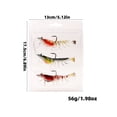 thumbnail image 2 of 3 Pack Of Lead Shrimp Soft Bait,12G Luminous Shrimp Fake Bait,Curly Mouthed Shrimp With Hook Bait, Super Soft,Vivid And Interesting Shrimp Bait,For Anglers To Use ﻿, 2 of 8