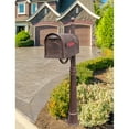 thumbnail image 7 of Special Lite Products SCB-1005-SPK600-BL Hummingbird Curbside Mailbox with Ashland Mailbox Post Unit - Black, 7 of 7