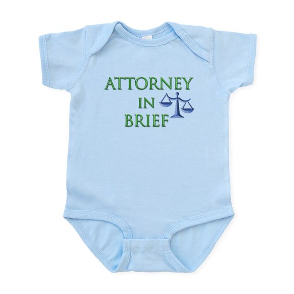 CafePress - Attorney In Brief Infant Bodysuit - Baby Light Bodysuit, Size Newborn - 24 Months